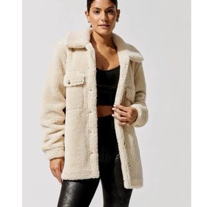 Carbon38 Sherpa Jacket in Cream